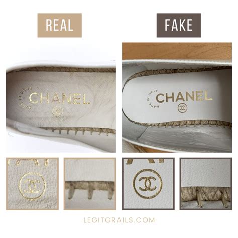 Chanel espadrilles real vs real